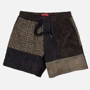 The Future Is On Mars TFIOM Corduroy Patchwork Short Black, Brown, Olive Size L